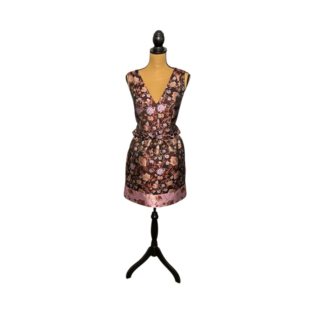 Laundry Shelli Segal Women’s 8 Metallic Floral Jacquard Dress Cocktail